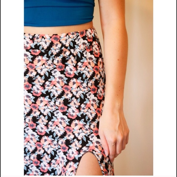 Boho Maxi Skirt w/ Slit