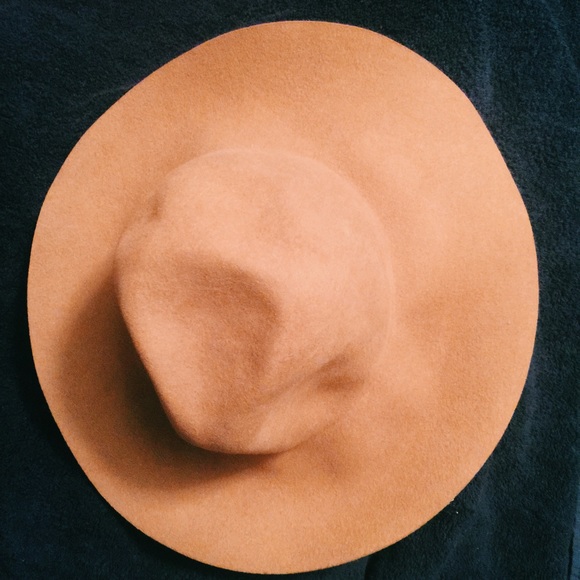 New Tan Floppy Wool Hat
