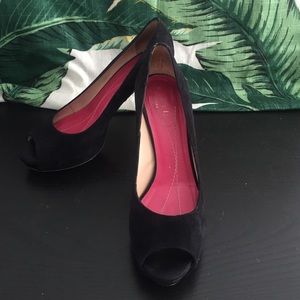 Kate Spade suede "Georgina" heels