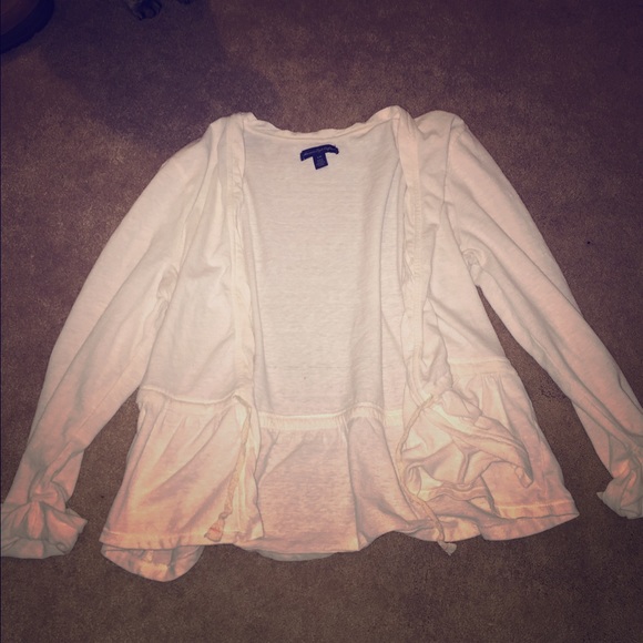 American Eagle White Cardigan