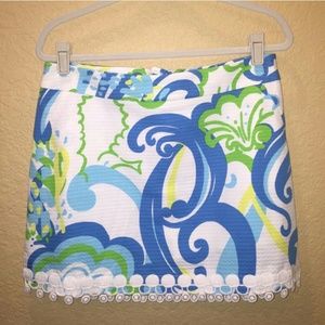 Lilly Pulitzer Crystal Coast Skort Size 8