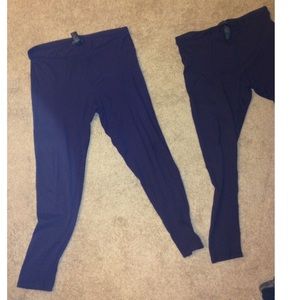 Set of two deep purple leggings from Forever 21!