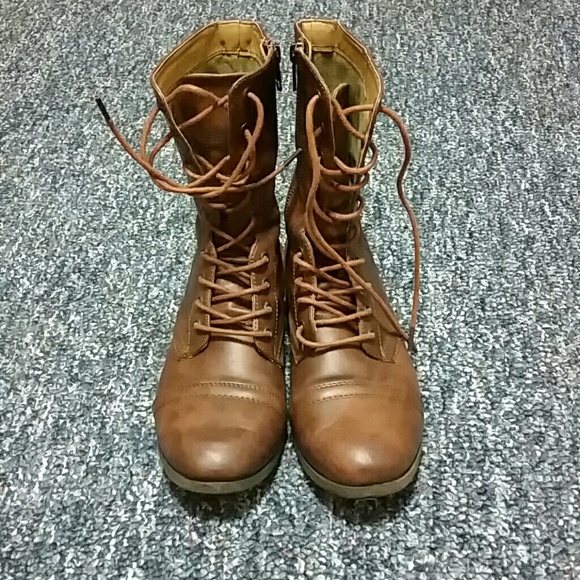 Brown Combat Boots