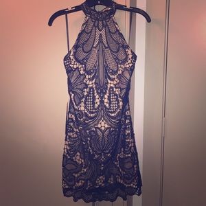 Sexy Black and Tan BeBe dress