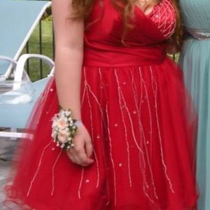 Red formal dress!