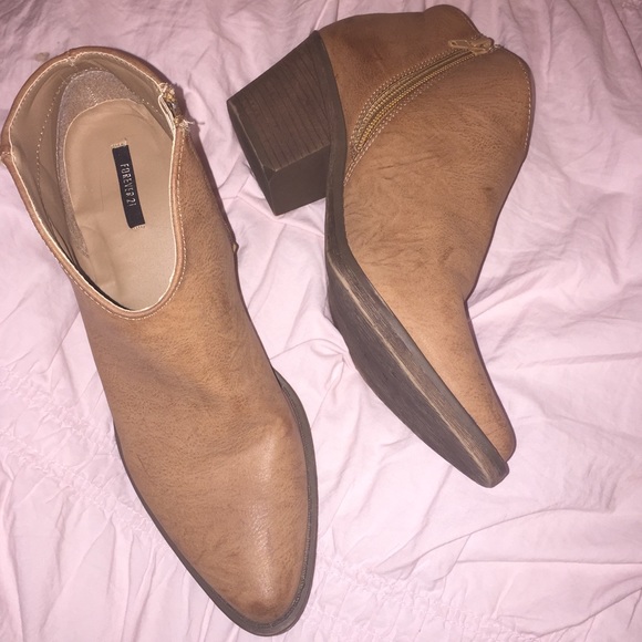Brown booties