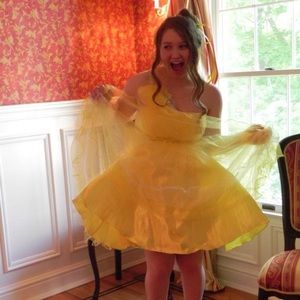 Yellow formal dress