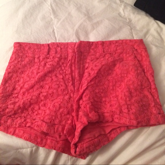 Pink Lace Shorts