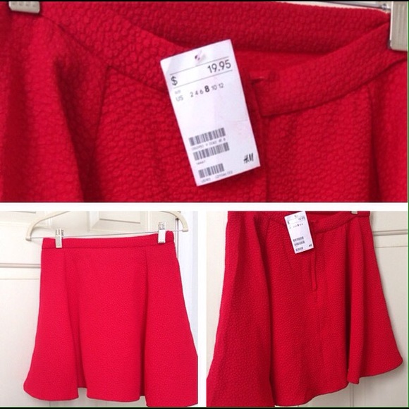 Forever 21 Dresses & Skirts - Ruby Red Skater Skirt