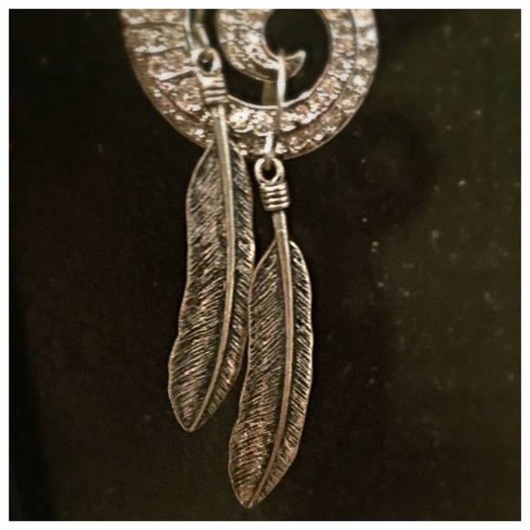 American Eagle feather earrings