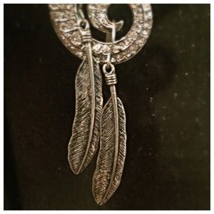 American Eagle feather earrings