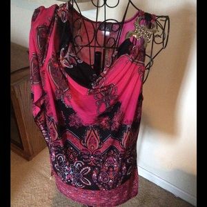 Sexy slinky plus size top