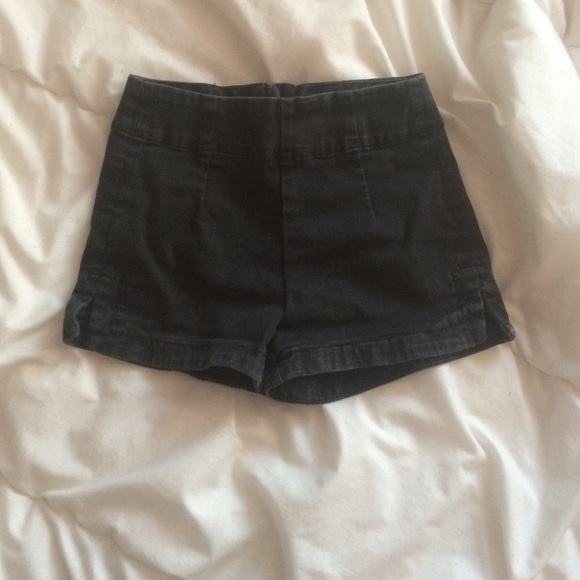Black High Waisted Shorts