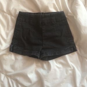Black High Waisted Shorts