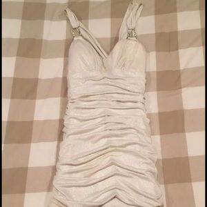 NEW - Dave & Johnny Women's Metallic Strap Dress