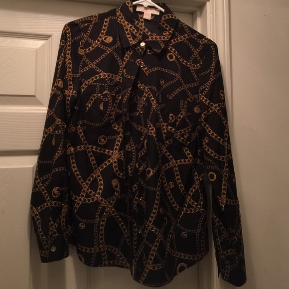 Michael Kors button up women's top