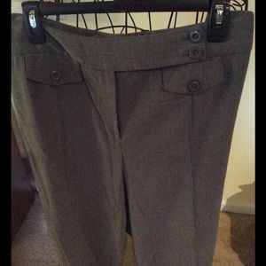Plus size gray capris