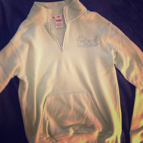 mint half zip sweatshirt