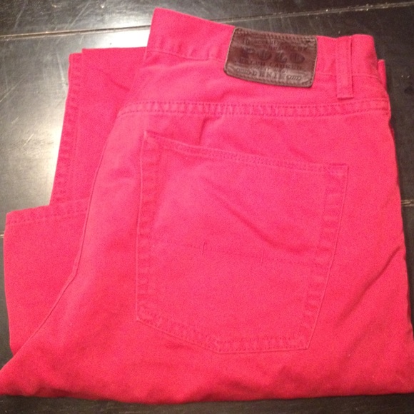 Men's Ralph Lauren Polo red pants! Like new!