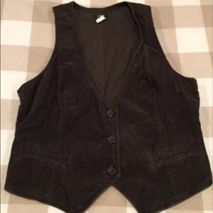 J.Crew Women's Olive Green Corduroy Vest