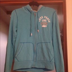 Zip up love pink jacket!!!