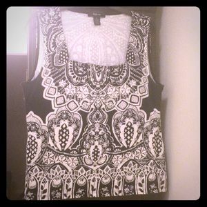Style & Co - Square neck tank in great pattern
