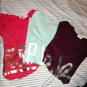 victoria secret t-shirt bundle