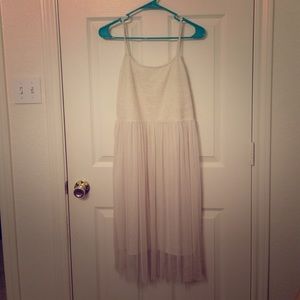 Ivory tulle lace dress