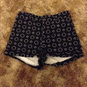 Black Pattern High Waisted Shorts!