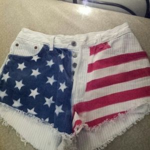 Levi's high waisted american flag