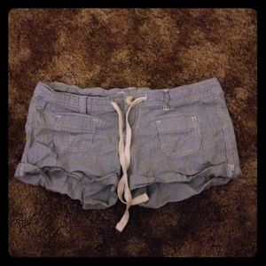 Blue and White striped shorts!