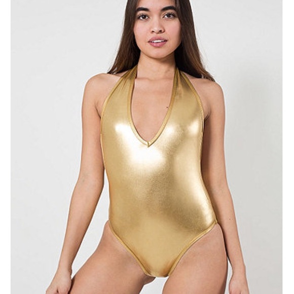 Shiny Halter Bodysuit