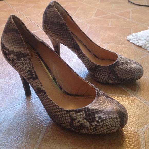 Fake Snake skin heels