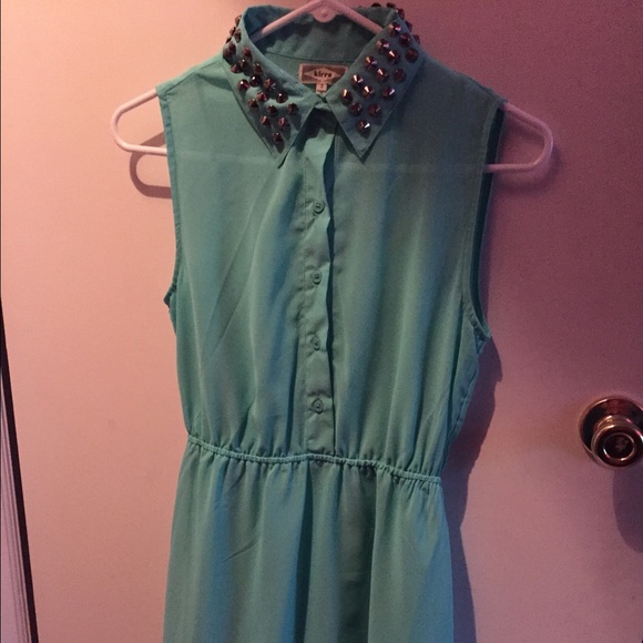 Studded collar dress