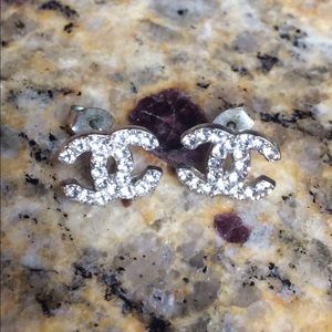 Rhinestone Stud Earrings
