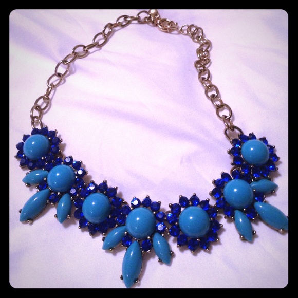 Blue j.crew necklace - Picture 1 of 2