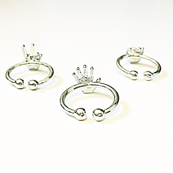 Starlet Fever Jewelry - π Silver RPS Hands Midi Ring Trio ββοΈβ Starlet Fever Jewelry - π Silver RPS Hands Midi Ring Trio ββοΈβ