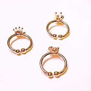Starlet Fever Jewelry - 💍Gold RPS Hands Midi Ring Trio Starlet Fever Jewelry - 💍Gold RPS Hands Midi Ring Trio