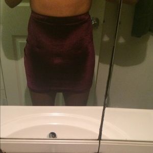 Urban Outfitters vintage velvet skirt