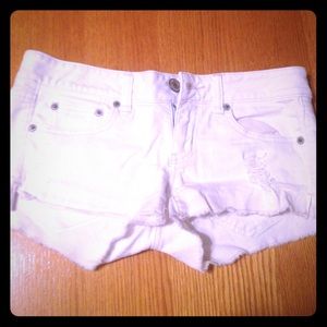 American Eagle White Shorts