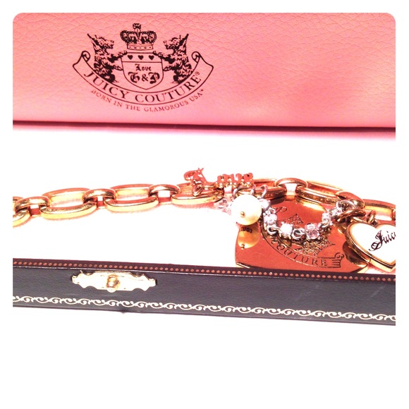 Juicy Couture gold charm bracelet