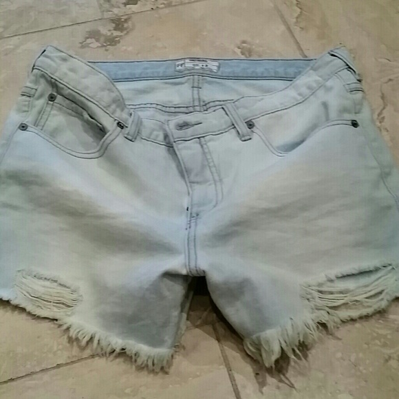 SOLD FREE PEOPLE denim cut offs size 28 - Picture 2 of 4