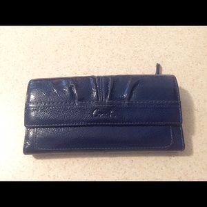 Coach large checkbook wallet