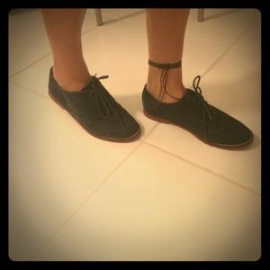 Navy oxfords