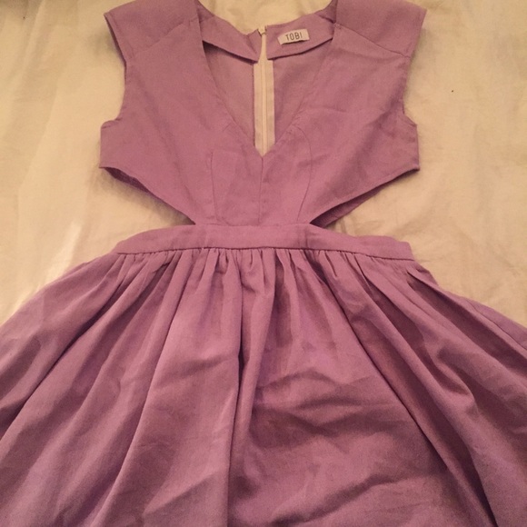Tobi Lilac cut out dress