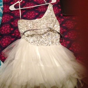Silver sparkle dress