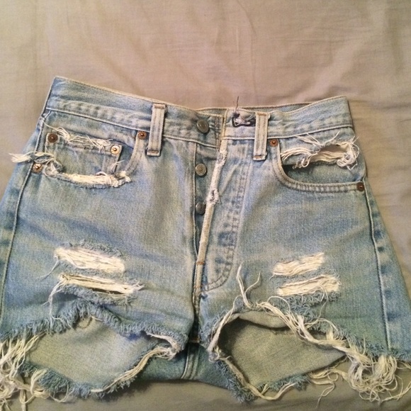 Levi's Distressed Cut-Offs