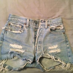 Levi's Distressed Cut-Offs