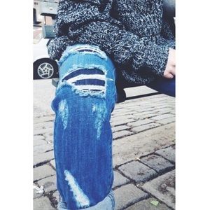 LF Carmar ripped boyfriend jeans