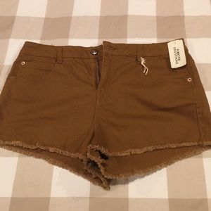 NEW - Forever21 Women's Denim Shorts Mustard